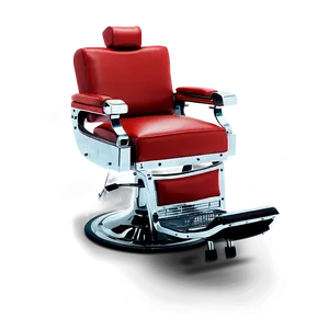 Red Leather Barber Chair Png Htg PNG Image