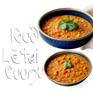 Red Lentil Dahl Curry Png 06252024 PNG Image