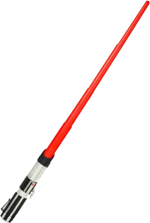 Red Lightsaber Black Background PNG Image