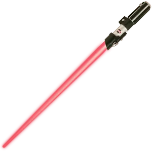 Red Lightsaber Illuminated PNG Image