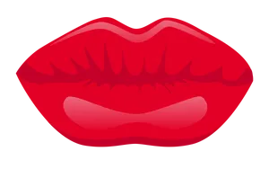 Red Lips Vector Illustration PNG Image