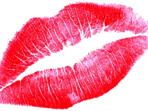 Red Lipstick Kiss Mark PNG Image