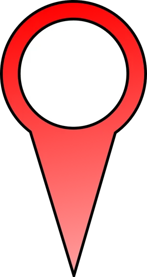 Red Location Pin Icon PNG Image