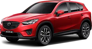 Red Mazda C X5 S U V PNG Image