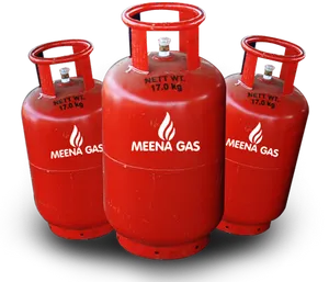 Red_ Meena_ Gas_ Cylinders PNG Image