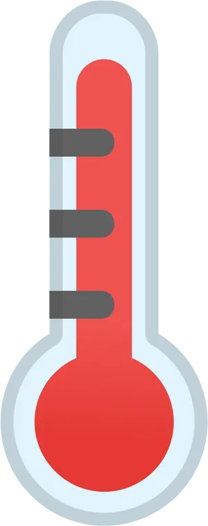 Red Mercury Thermometer Graphic PNG Image