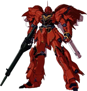 Red_ Mobile_ Suit_ Gundam PNG Image