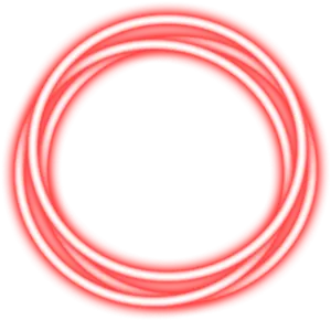 Red Neon Glow Circle PNG Image