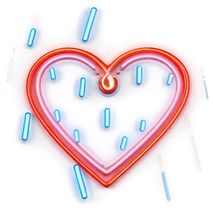 Red Neon Heart Png 06122024 PNG Image