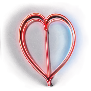 Red Neon Heart Png 24 PNG Image