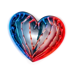 Red Neon Heart Png Omw PNG Image