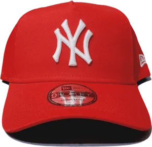 Red New York Yankees Cap PNG Image