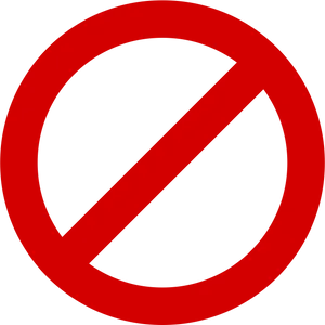 Red No Sign PNG