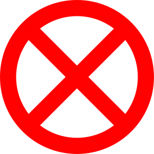 Red No Symbol Graphic PNG Image