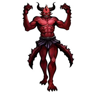 Red Oni Illustration Png 06122024 PNG Image