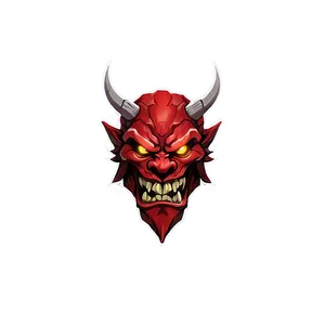 Red Oni Illustration Png 80 PNG Image