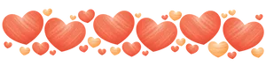 Red_ Orange_ Heart_ Pattern_ Banner PNG