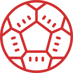 Red Outline Geometric Icon PNG Image