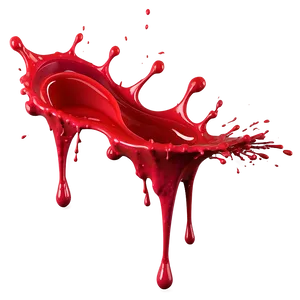 Red Paint Splash Png Pci38 PNG Image