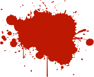 Red Paint Splatter Graphic PNG Image