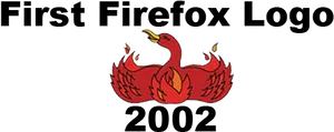 Red Phoenix Logoon Black Background PNG Image