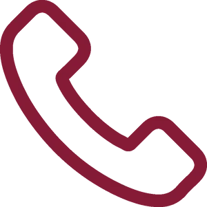 Red Phone Icon Simple PNG Image