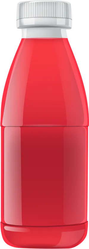 Red Plastic Bottle Vector PNG Image