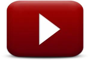 Red Play Button Icon PNG Image