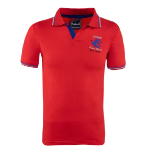 Red Polo Shirt Marine Design PNG Image