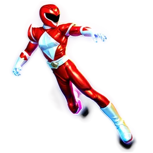 Red Power Ranger Lightning Effect Png Mtw98 PNG Image