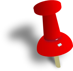 Red Pushpin Graphic PNG Image