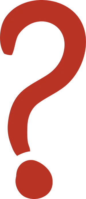 Red Question Mark Clipart PNG Image