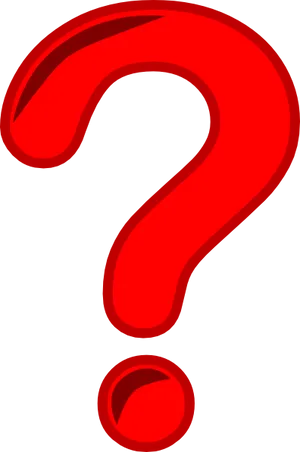 Red Question Mark Graphic PNG Image