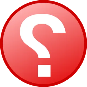 Red Question Mark Icon PNG Image