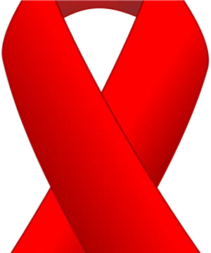 Red Ribbon Awareness Symbol PNG Image