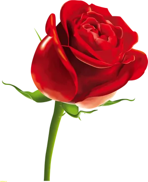 Red Rose Black Background PNG Image