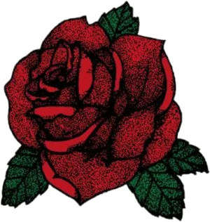 Red Rose Snapchat Sticker PNG Image