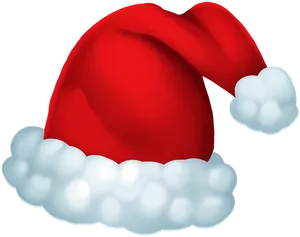 Red Santa Claus Hat Illustration PNG Image