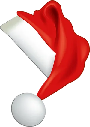 Red Santa Hat Graphic PNG Image