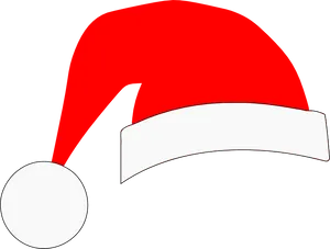 Red Santa Hat Graphic PNG Image