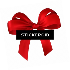 Red Satin Bow Transparent Background PNG Image