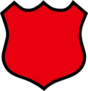 Red Shield Graphic PNG Image