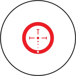 Red Sniper Scope Crosshair PNG Image