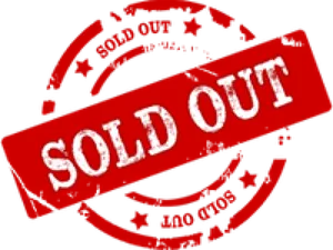 Red Sold Out Stamp PNG Image