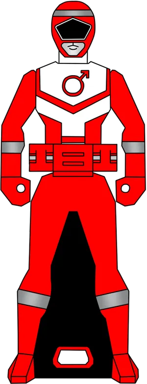 Red_ Space_ Ranger_ Costume PNG Image