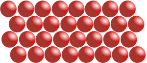 Red Spheres Array PNG Image