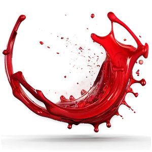 Red Splash 3d Png Jjw38 PNG Image