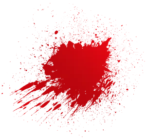 Red Splatter Abstract PNG Image