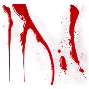 Red Splatter D PNG Image