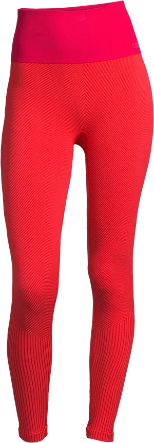 Red Sporty Leggings PNG Image